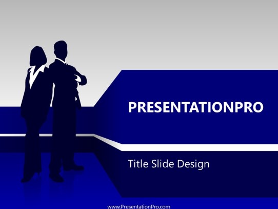 Business 07 Blue PowerPoint Template title slide design