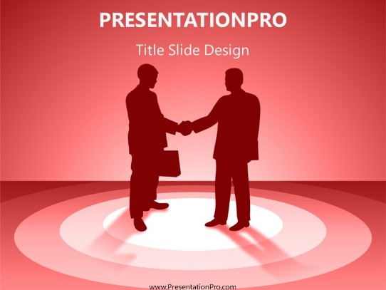 Business 10 Red PowerPoint Template title slide design