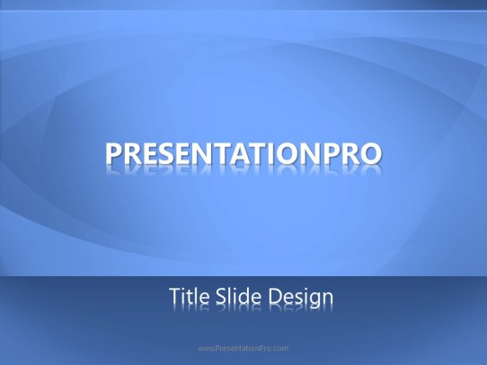 Circular Waves PowerPoint Template title slide design