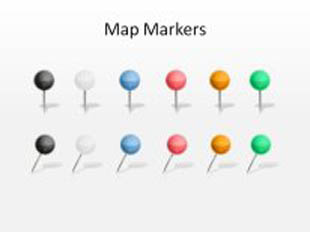 PowerPoint Map - Map Markers