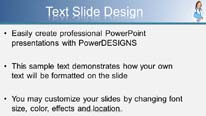 Animated Skeletal Exam Widescreen PowerPoint Template text slide design