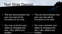 Animated Dark City Widescreen PowerPoint Template text slide design