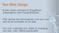 ABSTRACT NATURE 0243 Widescreen PowerPoint Template text slide design