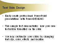 Animated Gold PowerPoint Template text slide design