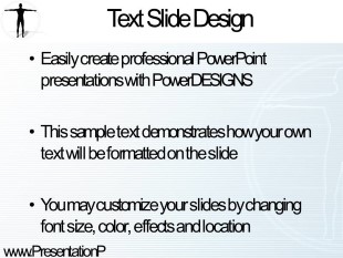 Animated Man PowerPoint Template text slide design