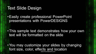 Matrix Rain PowerPoint template - PresentationPro
