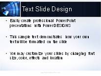 Animated Beaming Global Data PowerPoint Template text slide design