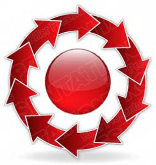 Download arrowcycle a 10red PowerPoint Graphic and other software plugins for Microsoft PowerPoint