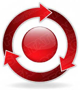 Download arrowcycle a 3red PowerPoint Graphic and other software plugins for Microsoft PowerPoint