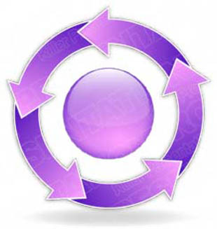 Download arrowcycle b 5purple PowerPoint Graphic and other software plugins for Microsoft PowerPoint