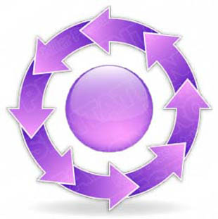 Download arrowcycle b 8purple PowerPoint Graphic and other software plugins for Microsoft PowerPoint