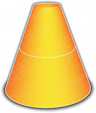Download cone up 2orange PowerPoint Graphic and other software plugins for Microsoft PowerPoint