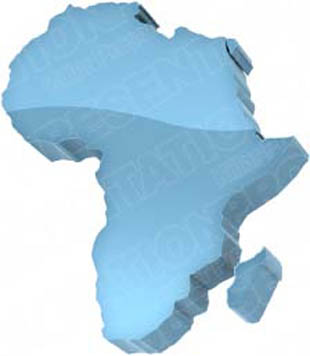 Download map africa light blue PowerPoint Graphic and other software plugins for Microsoft PowerPoint