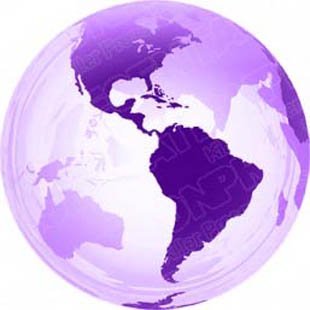Download 3d globe americas purple PowerPoint Graphic and other software plugins for Microsoft PowerPoint