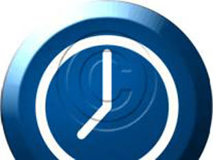 Transparent Button Time Blue PPT PowerPoint picture photo