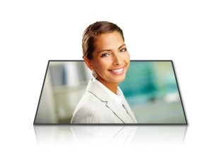 PowerPoint Image - 3D Business Woman Smile Square