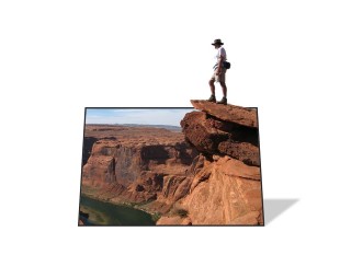 PowerPoint Image - 3D Canyon Overlook Square