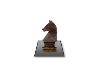 PowerPoint Image - 3D Chess Knight Dark Square