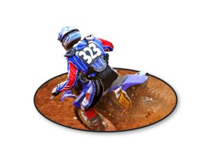 PowerPoint Image - 3D Dirt Bike Racer Circle