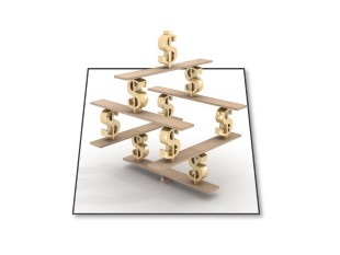 PowerPoint Image - 3D Finance Balance Square