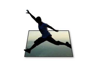 PowerPoint Image - 3D Jump Square