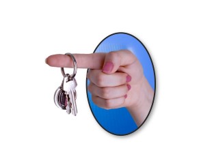 PowerPoint Image - 3D Keys Finger Circle