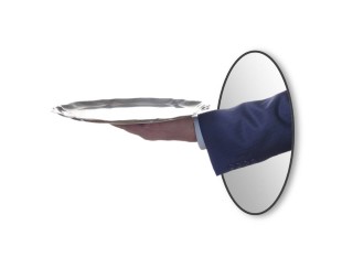 PowerPoint Image - 3D Silver Platter Circle