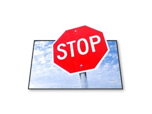PowerPoint Image - 3D Stop Sign Square