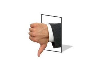 PowerPoint Image - 3D Thumbs Down Square