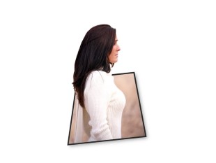 PowerPoint Image - 3D Woman Side View Square
