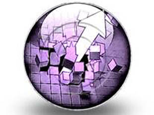 Breakthrough Circleuccess Purple Circle Color Pencil PPT PowerPoint Image Picture