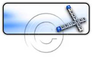Business Strategy Crossword-h PPT PowerPoint Image Picture