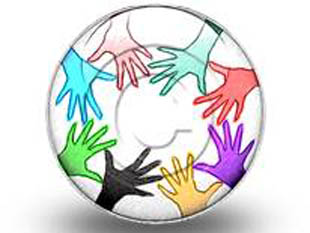 Teamwork Circleand Colors Circle Color Pencil PPT PowerPoint Image Picture