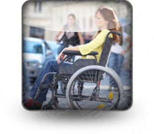Download wheelchair female b PowerPoint Icon and other software plugins for Microsoft PowerPoint