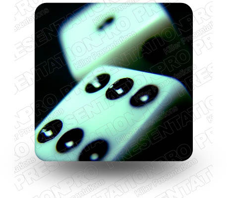 Gamble Dice 01 Square PPT PowerPoint Image Picture