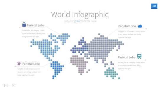 InfoGraphic 119 Blue PowerPoint Infographic pptx design