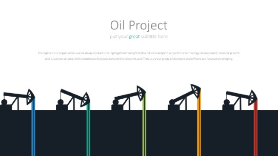 014 Chain Oil Project PowerPoint Infographic pptx design