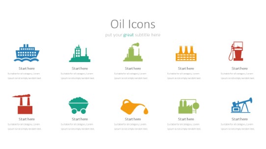 046 Oil Icons PowerPoint Infographic pptx design