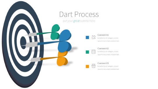 002 Dart Process PowerPoint Infographic pptx design