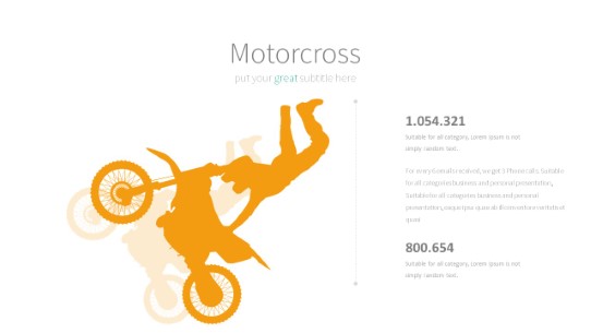 013 Motorcross PowerPoint Infographic pptx design