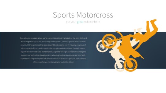 029 Motorcross PowerPoint Infographic pptx design