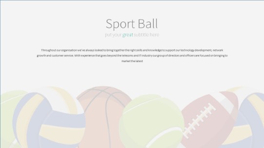 043 Sports Balls PowerPoint Infographic pptx design