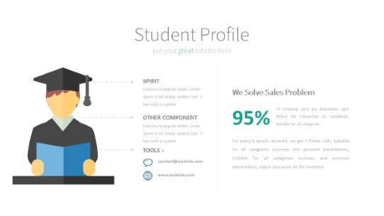 069 Student Profile PowerPoint Infographic pptx design