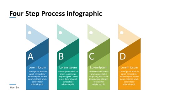 060 - 4 Steps Shapes PowerPoint Infographic pptx design