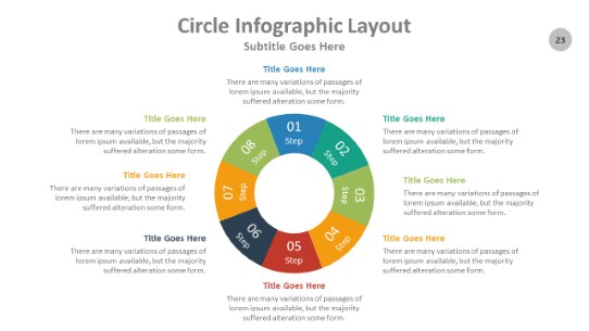Circle 023 PowerPoint Infographic pptx design