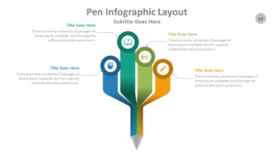 Pen 012 PowerPoint Infographic pptx design