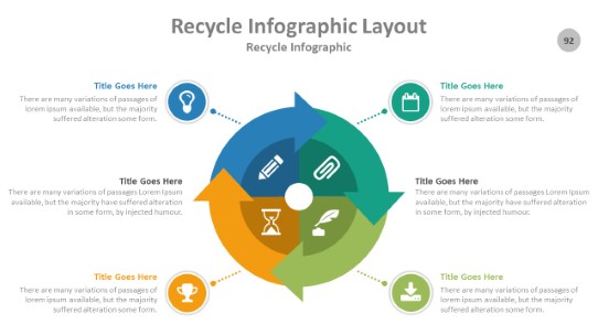 Recycle 092 PowerPoint Infographic pptx design