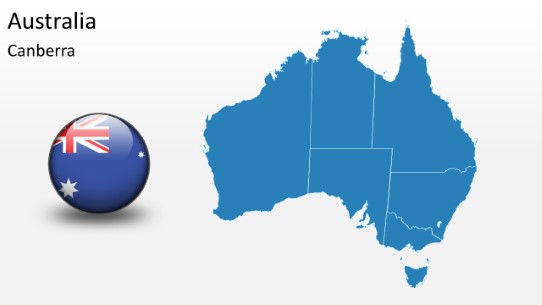PowerPoint Map - Australia 1