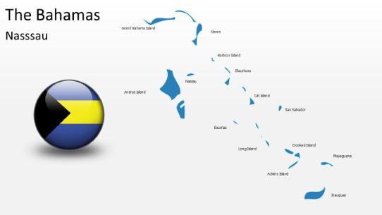 PowerPoint Map - Bahamas