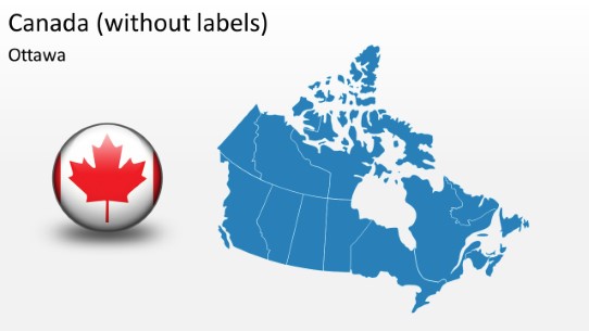 PowerPoint Map - Canada 2